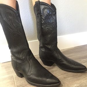 Dan Post black cowboy boots